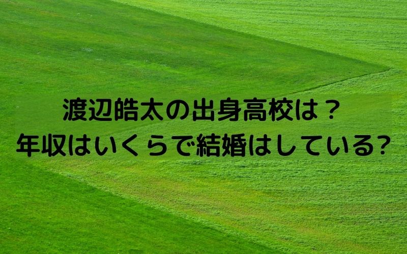 渡辺皓太 高校